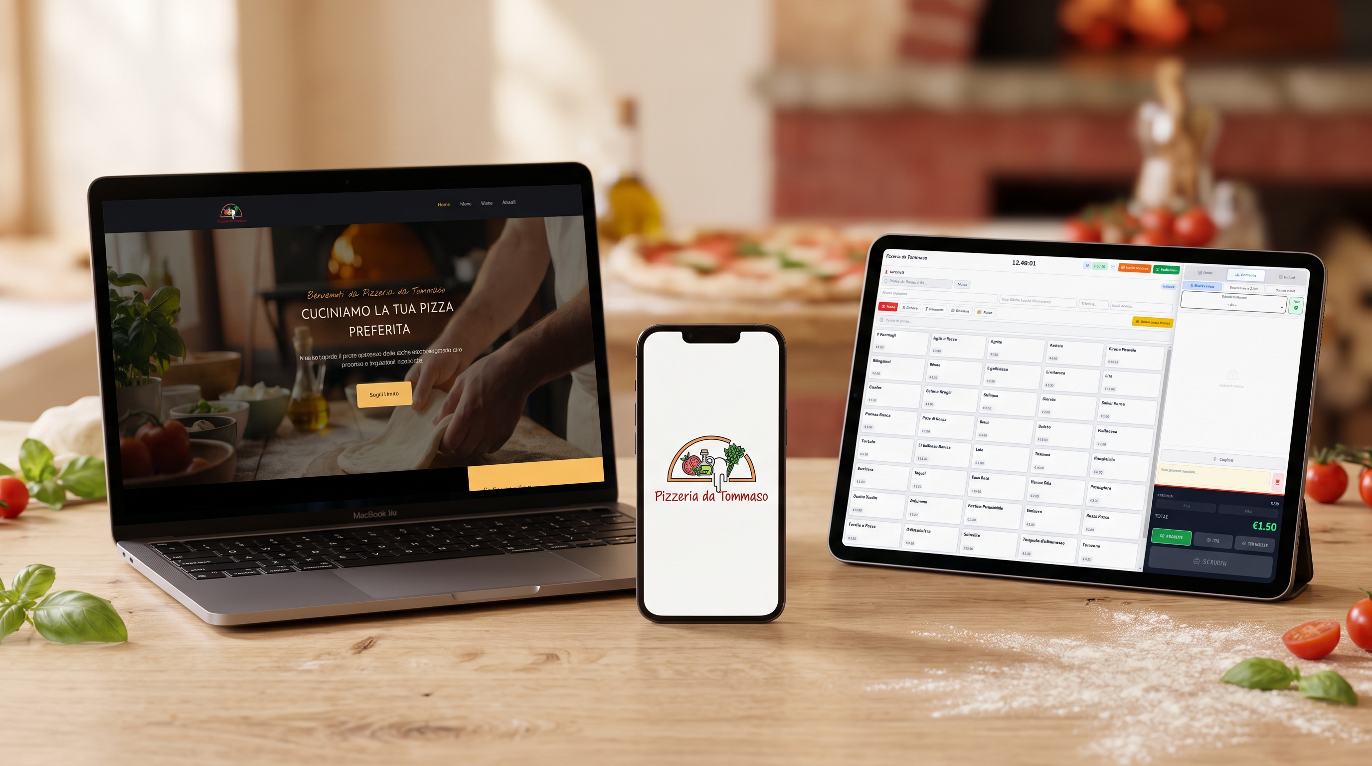 Panoramica dell'ecosistema digitale Pizzeria da Tommaso